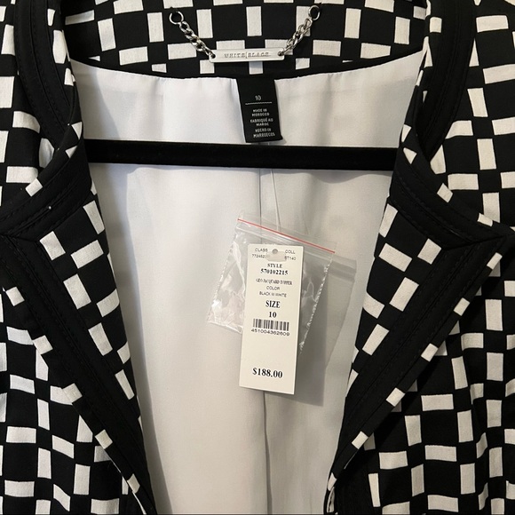 WHBM Geo Print Jacquard Trench - Picture 4 of 5